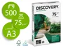 Discovery Papel Multifuncion DIN A3 75 Gramos Paquete de 500 Hojas Blanco