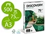 Discovery Papel Multifuncion DIN A3 75 Gramos Paquete de 500 Hojas Blanco