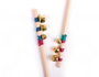 Innspiro Bastones de madera mix colores 150x5mm