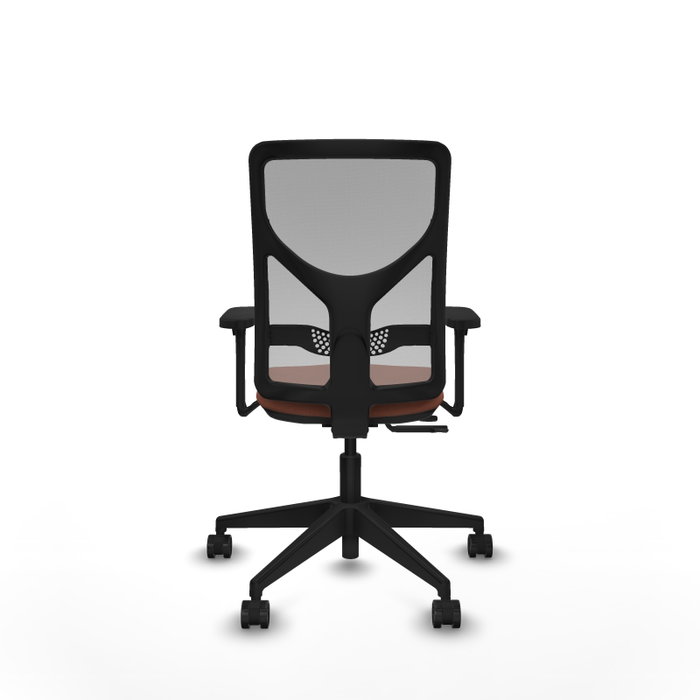 PIQUERAS Y CRESPO Silla de oficina Motilla con mecanismo Sincro/Traslack Marrón y Gris