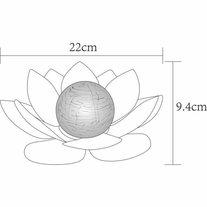Galix Nenúfar solar - Lirio de agua con bola LED Galix Nenúfar solar - Lirio de agua con bola LED