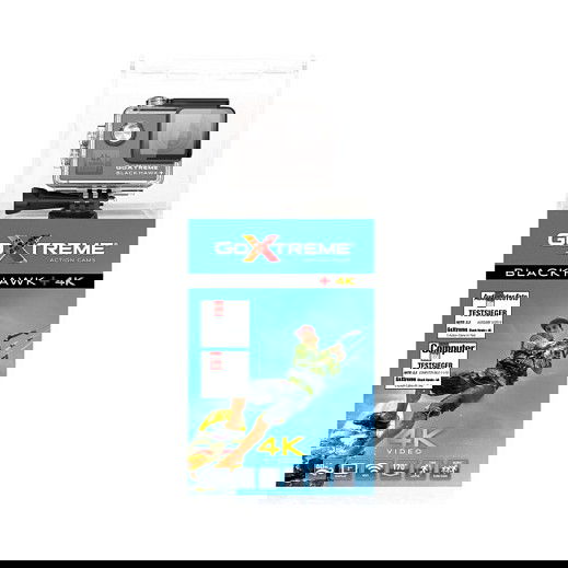 EASYPIX GoXtreme Black Hawk+ Cámara Deportiva 4K Ultra HD 14MP WiFi 170° Sumergible 60m