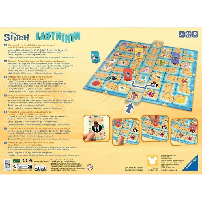 Ravensburger Juego de Mesa Laberinto Stitch Disney