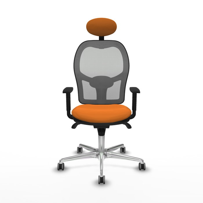 PIQUERAS Y CRESPO Silla de oficina Jorquera Naranja y Gris