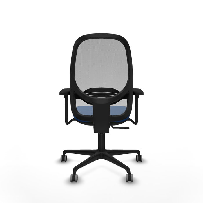 PIQUERAS Y CRESPO Silla de oficina Cilanco con mecanismo Sincro, Azul y Gris
