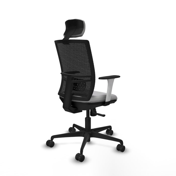 PIQUERAS Y CRESPO Silla de oficina Yunquera con mecanismo Sincro, Gris claro y Negro PIQUERAS Y CRESPO Silla de oficina Yunquera con mecanismo Sincro, Gris claro y Negro