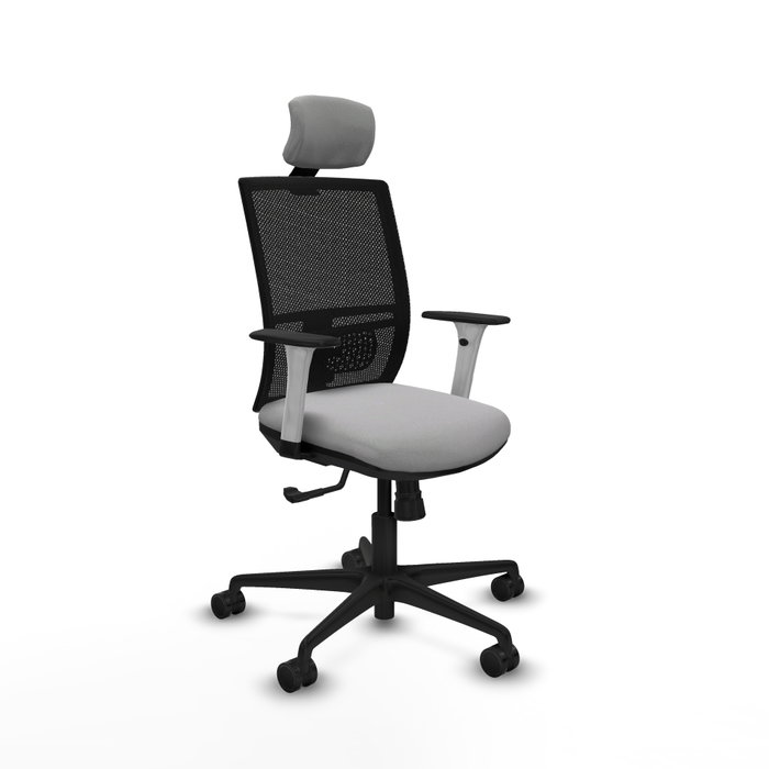 PIQUERAS Y CRESPO Silla de oficina Yunquera con mecanismo Sincro, Gris claro y Negro PIQUERAS Y CRESPO Silla de oficina Yunquera con mecanismo Sincro, Gris claro y Negro
