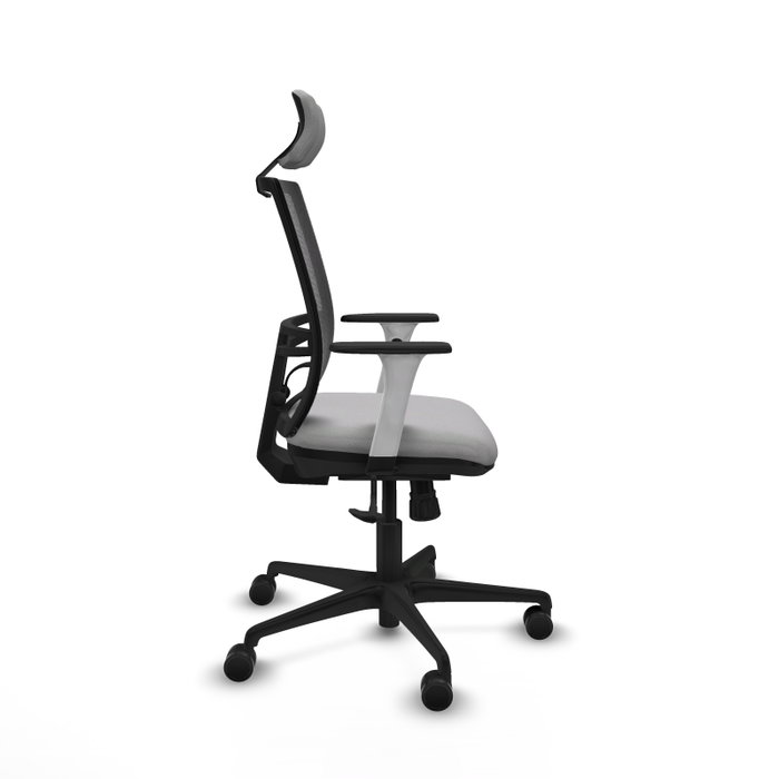 PIQUERAS Y CRESPO Silla de oficina Yunquera con mecanismo Sincro, Gris claro y Negro PIQUERAS Y CRESPO Silla de oficina Yunquera con mecanismo Sincro, Gris claro y Negro