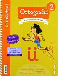 SANTILLANA Cuaderno Ortografía 2º Primaria Entrénate