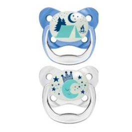 DR. BROWN´S Advantage Nocturno Sili Anat T/2 6-18 Meses Pack 2 Chupetes