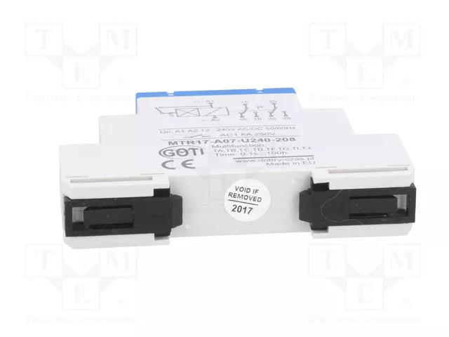 DOBRY CZAS MTR Relé de tiempo 1s÷100h SPDT x2 12÷240VAC DOBRY CZAS MTR Relé de tiempo 1s÷100h SPDT x2 12÷240VAC