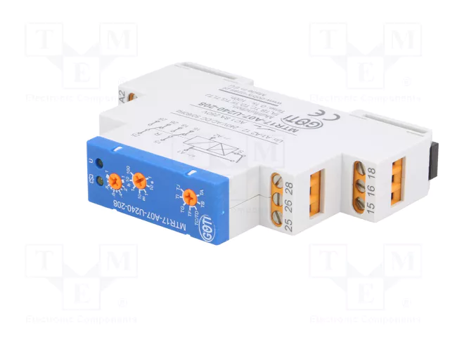 DOBRY CZAS MTR Relé de tiempo 1s÷100h SPDT x2 12÷240VAC DOBRY CZAS MTR Relé de tiempo 1s÷100h SPDT x2 12÷240VAC