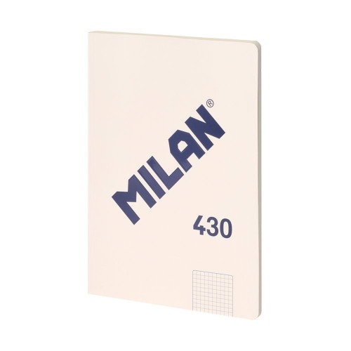 Milán Cuaderno A4 Encolado Beige 48 Hojas Cuadriculadas