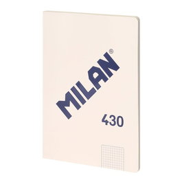 Milán Cuaderno Colección 430 since 1918 A4 Encolado Beige 48 Hojas Cuadriculadas 95gr/m² Tapa Flexible Microperforado