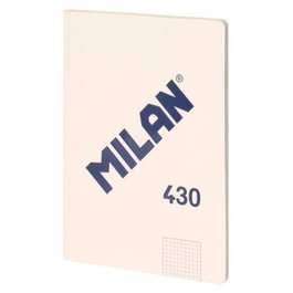 Milán Cuaderno A4 Encolado Beige 48 Hojas Cuadriculadas