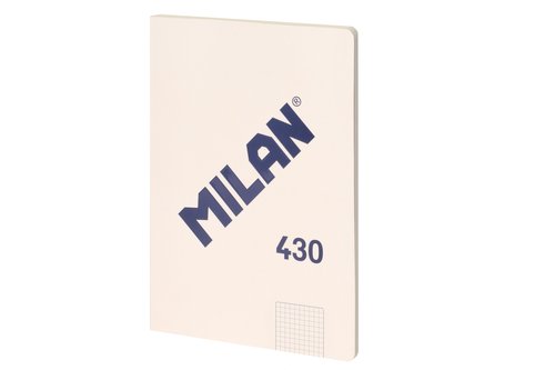 Milán Cuaderno A4 Encolado Beige 48 Hojas Cuadriculadas