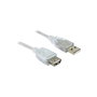 DeLOCK 82239 Cable de extensión USB 2.0 Tipo A de 1,8 m Blanco