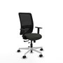 PIQUERAS Y CRESPO Silla de oficina Zulema con mecanismo Sincro/Traslack y brazos 1D, Negro