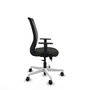PIQUERAS Y CRESPO Silla de oficina Zulema con mecanismo Sincro/Traslack y brazos 1D, Negro