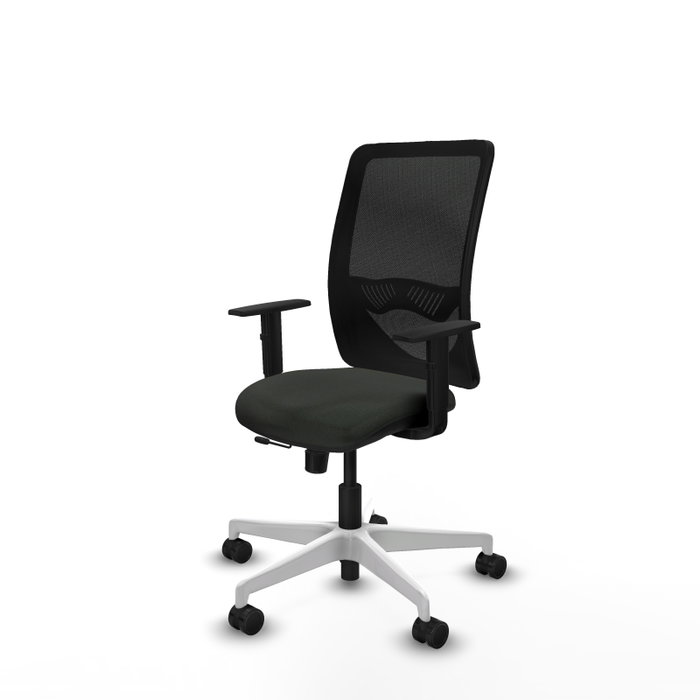 PIQUERAS Y CRESPO Silla de oficina Zulema con mecanismo Sincro/Traslack y brazos 1D, Negro PIQUERAS Y CRESPO Silla de oficina Zulema con mecanismo Sincro/Traslack y brazos 1D, Negro