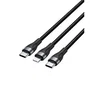 Vention Cable USB Tipo-C a Lightning H17BAV 60W 480Mbps 1.2m Negro