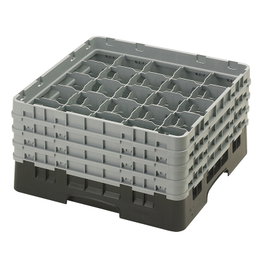 CAMBRO Cesta de lavado 25 compartimentos 4 alturas Negro