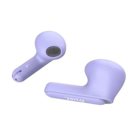 Trust 25299 Auriculares In-Ear Yavi Bluetooth TWS ENC con Cancelación de Ruido, Estuche de Carga USB-C, Morados