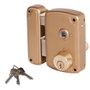 Ucem 4056bhb075i Cerradura de sobreponer 1 punto mano izquierda acabado hierro barnizado oro