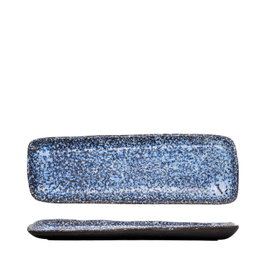 Summa Io Granilla Fuente Azul-Negro (Set de 6) 30x10 cm