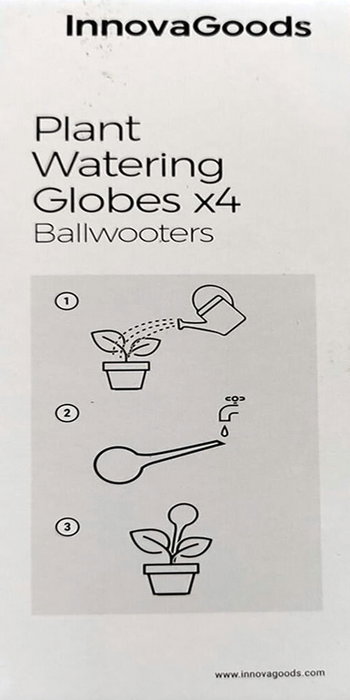 Inde Ballwooters - Globos de Riego Automático para Plantas, Color Verde, 15 cm x 6 cm x 6 cm (9 Unidades)