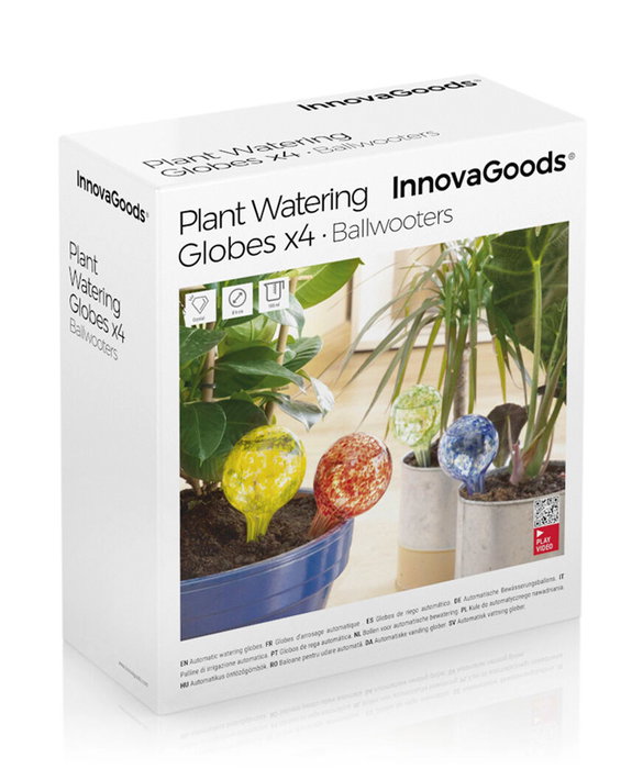 Inde Ballwooters - Globos de Riego Automático para Plantas, Color Verde, 15 cm x 6 cm x 6 cm (9 Unidades)