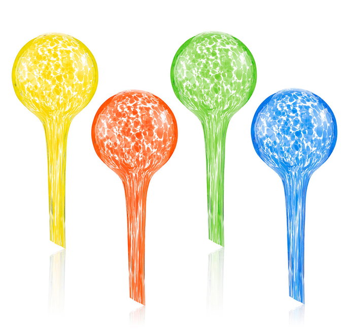 Inde Ballwooters - Globos de Riego Automático para Plantas, Color Verde, 15 cm x 6 cm x 6 cm (9 Unidades)