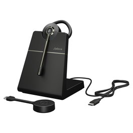 Jabra Engage 55 SE Convertible Auriculares DECT Inalámbricos para Microsoft Teams con Estación Base Link400c, Alcance 150 m, Negro