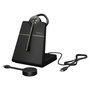 Jabra Engage 55 SE Convertible Auriculares DECT Inalámbricos para Microsoft Teams con Estación Base Link400c, Alcance 150 m, Negro