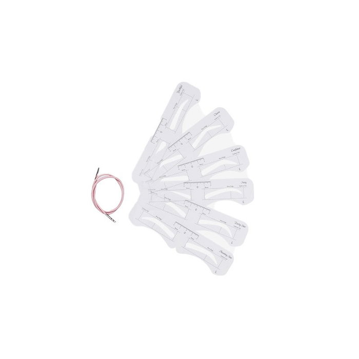 Bifull Plantilla para Cejas Vixie Talla M 6 Unidades
