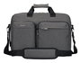 Targus TBT94304GL Maletín para Portátil 16 Pulgadas, Gris - Ligero (650 g) con Asa y Tirante para Hombro, Protección Universal y Compartimentos Organizadores