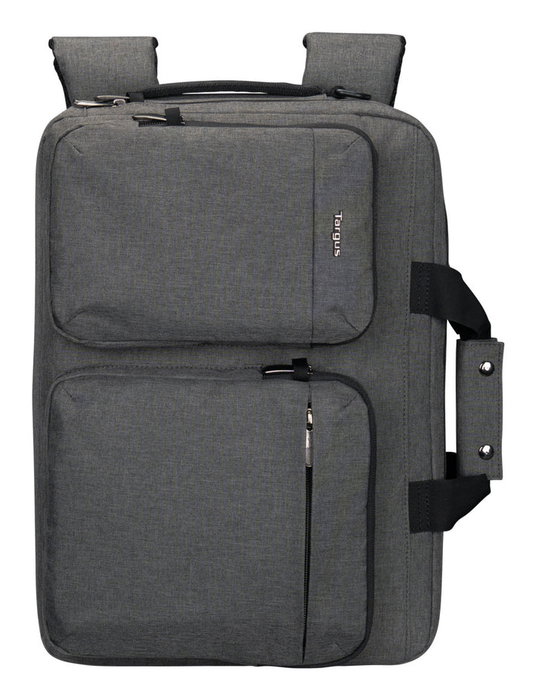 Targus TBT94304GL Maletín para Portátil 16 Pulgadas, Gris - Ligero (650 g) con Asa y Tirante para Hombro, Protección Universal y Compartimentos Organizadores