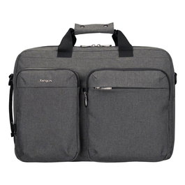 Targus TBT94304GL Maletín para Portátil 16 Pulgadas, Gris - Ligero (650 g) con Asa y Tirante para Hombro, Protección Universal y Compartimentos Organizadores