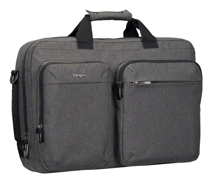 Targus TBT94304GL Maletín para Portátil 16 Pulgadas, Gris - Ligero (650 g) con Asa y Tirante para Hombro, Protección Universal y Compartimentos Organizadores