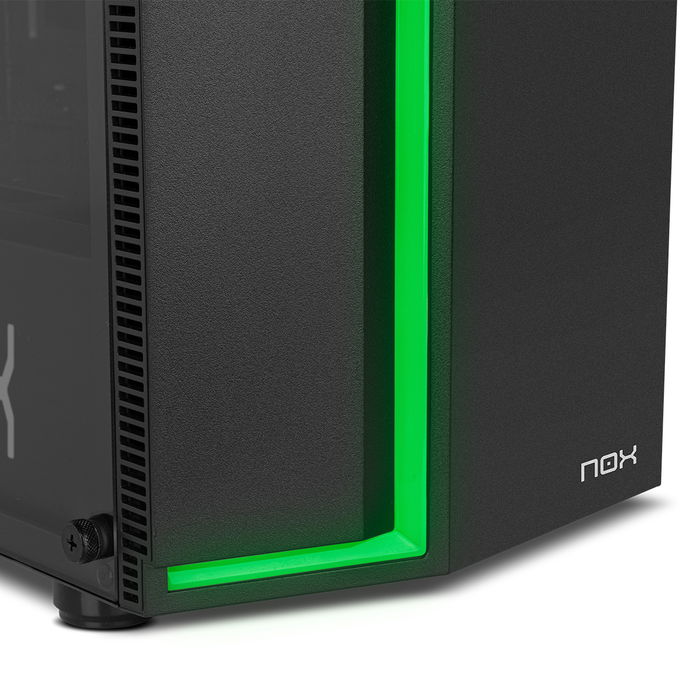 Nox Semitorre Gaming Infinity Gamma Caja Ordenador con Panel Cristal Templado y RGB