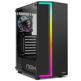 Nox Semitorre Gaming Infinity Gamma Caja Ordenador con Panel Cristal Templado y RGB