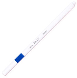 UNI-BALL Uni Emott Rotuladores de punta fina 0,4 mm Azul nº33, Pack de 10