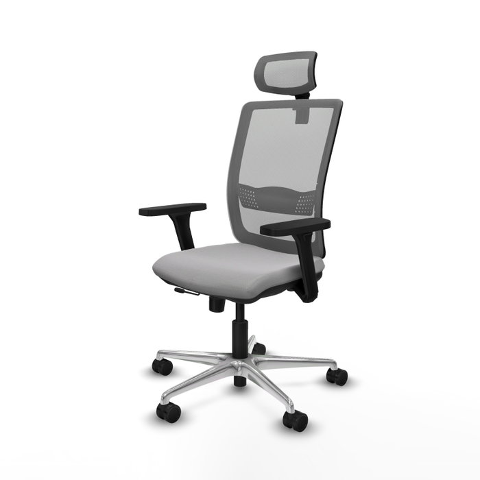 PIQUERAS Y CRESPO Silla de oficina Haches con mecanismo Sincro/Traslack en Gris PIQUERAS Y CRESPO Silla de oficina Haches con mecanismo Sincro/Traslack en Gris