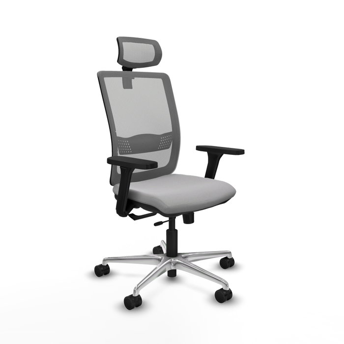 PIQUERAS Y CRESPO Silla de oficina Haches con mecanismo Sincro/Traslack en Gris PIQUERAS Y CRESPO Silla de oficina Haches con mecanismo Sincro/Traslack en Gris