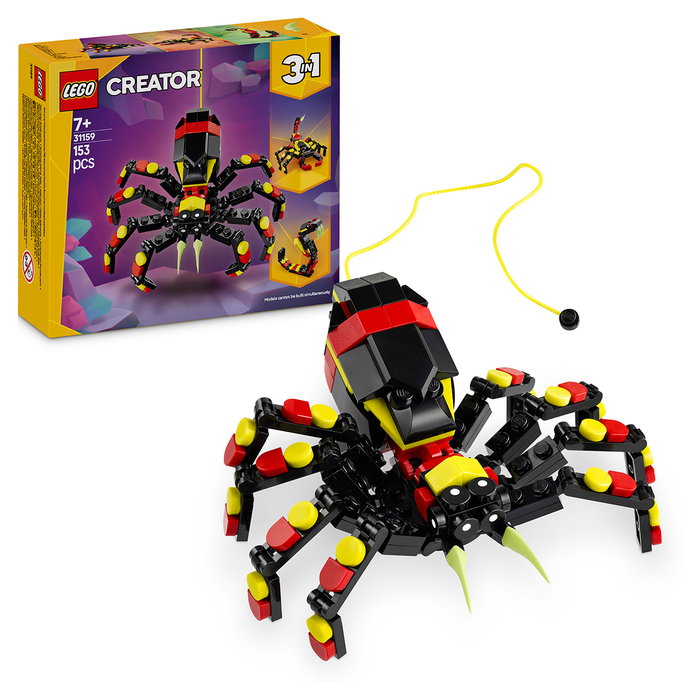 LEGO Creator 31159 Fauna Salvaje: Araña Misteriosa 3 en 1 LEGO Creator 31159 Fauna Salvaje: Araña Misteriosa 3 en 1