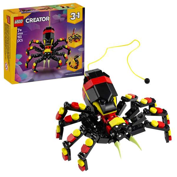 LEGO Creator 3in1 Fauna Salvaje Araña Misteriosa 31091 Juego de Construcción