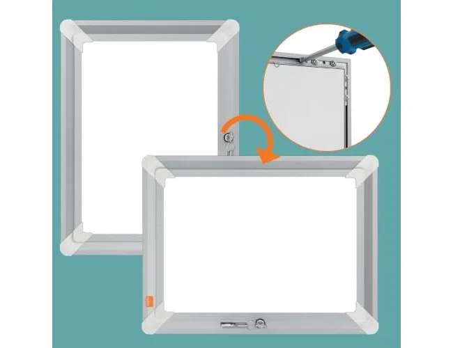 Nobo Marco porta anuncios Premium Plus DIN A4 con cerradura Nobo Marco porta anuncios Premium Plus DIN A4 con cerradura