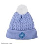 Netflix KPop Demon Hunters - Bonnet / Gorro Oficial de Punto Acrílico con Bordado Huntr/x y Pompón, Color Lila Pastel