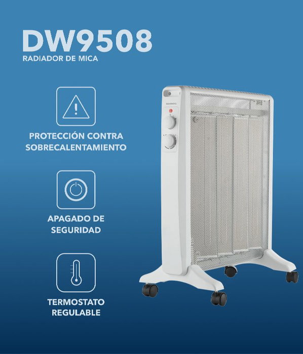 DAEWOO Radiador micatérmico 2000W