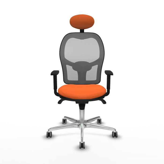 PIQUERAS Y CRESPO Silla de oficina Jorquera Naranja y Gris
